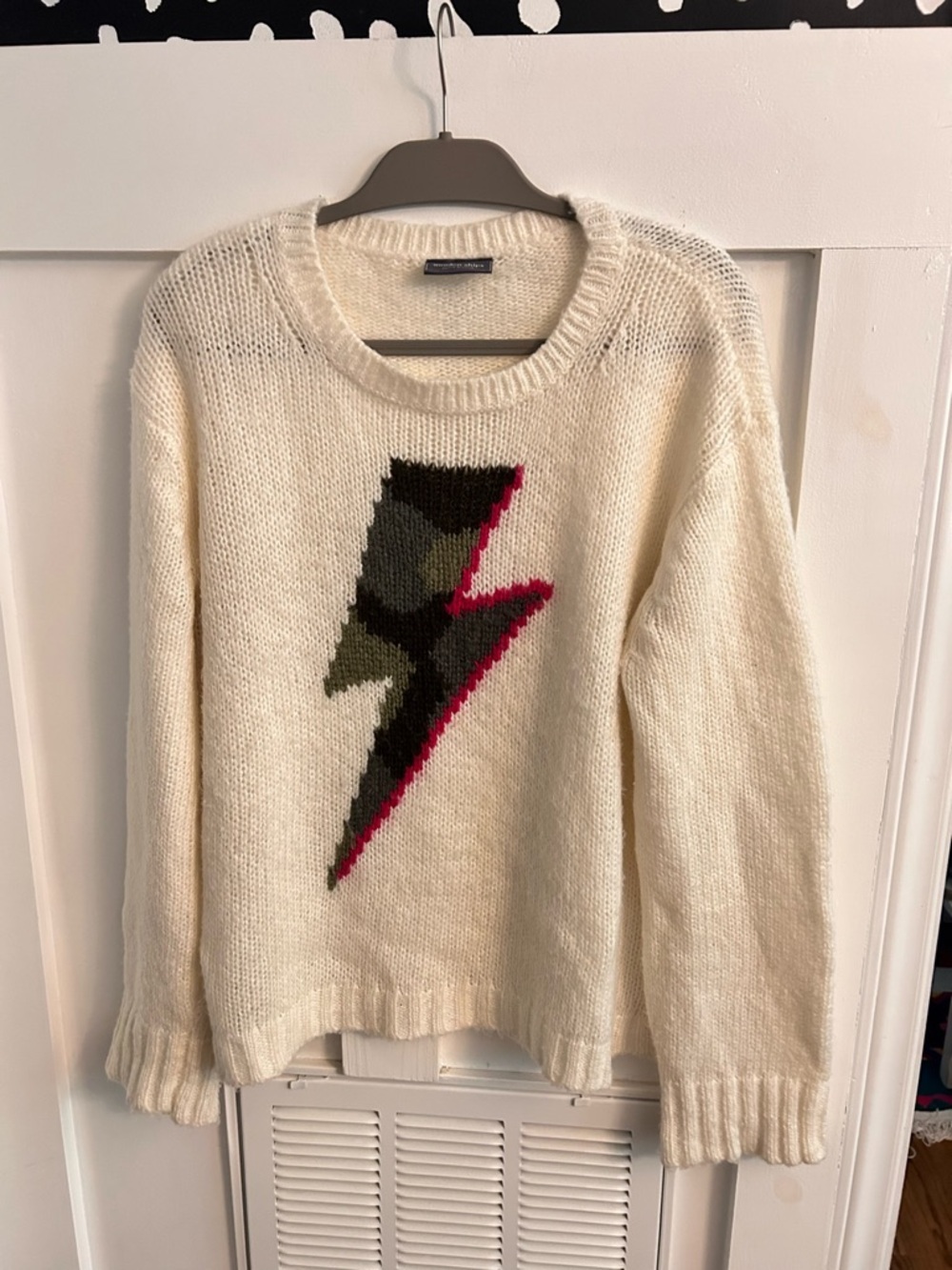 Wooden Ships Camo Bolt Crew Lightweight Sweater